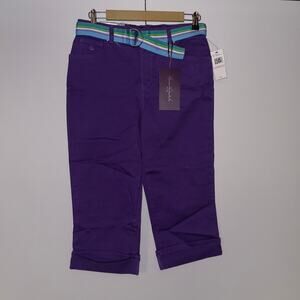 Gloria Vanderbilt Women's Size 6 Purple Capri Pants